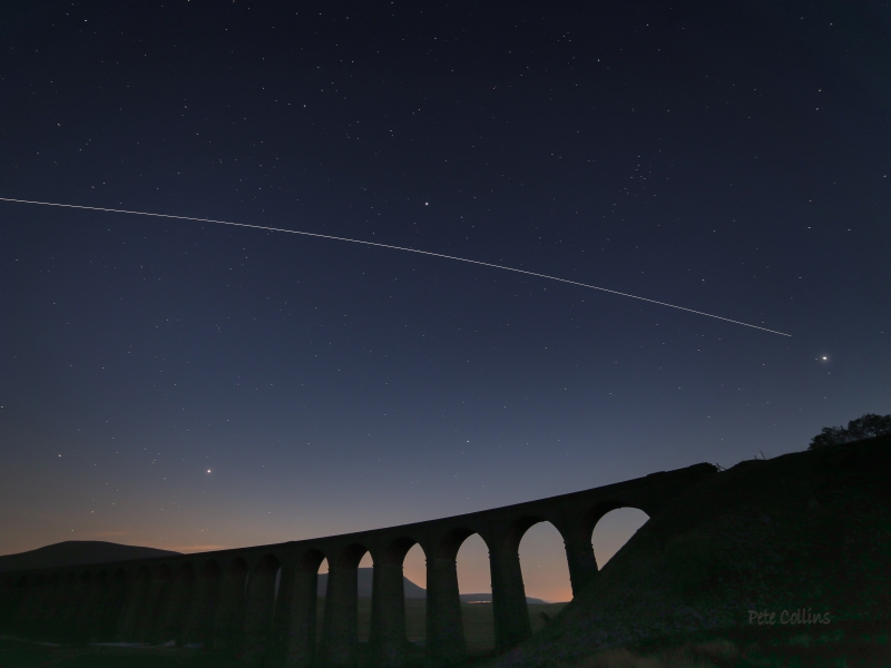 International Space Station over Ribblehead Viaduct (Tim Peake onboard)