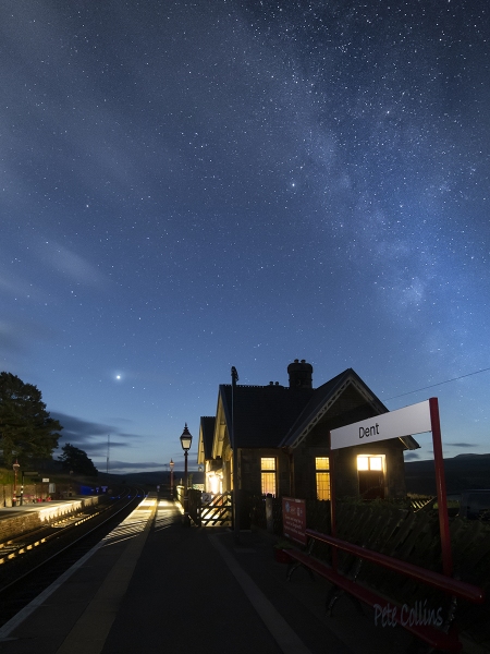Jupiter over the tracks, Dent Station
