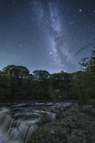 Milky Way over Aysgarth Falls