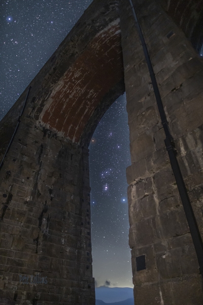 Orion through an arch, Ribblehead