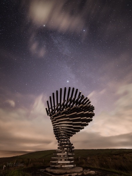Singing Ringing Tree and the Summer Triangle, South Pennines