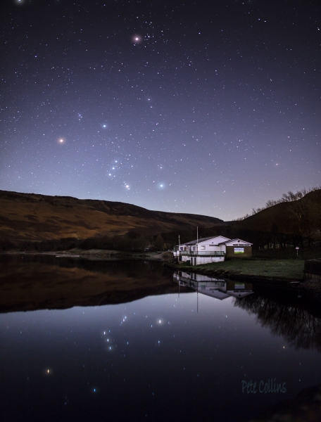 Reflections of the Stars of Orion, Dovestone Reservoir, Saddleworth
