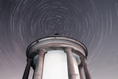Star trails over the Temple, Heaton Park