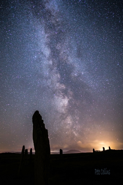 Ring of Brodgar stone circle & the Milky Way, Orkney