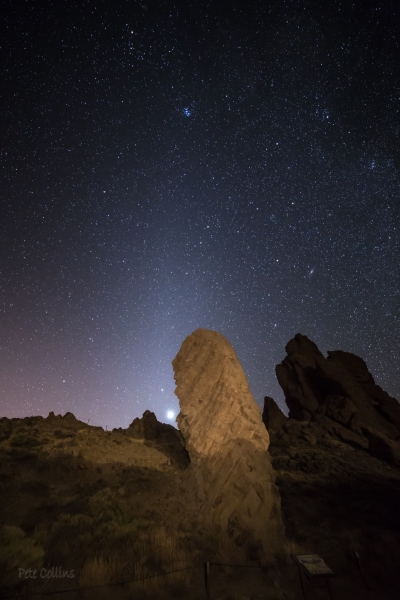 Venus and the zodiacal light, Teide National Park, Tenerife