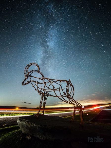 Milky Way and the Goat - Goat Gap Cafe, Newby