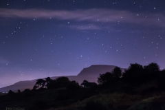 Starry night over Ingleborough