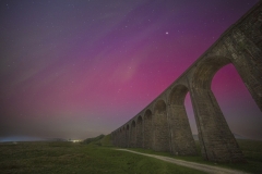Ribblehead viaduct aurora 10th May 2024